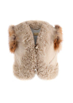Dolce and Gabbana Fox Fur and Shearling Gilet