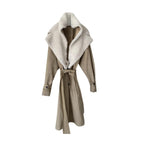 Sharon Wauchob Shearling Lined Cotton Trench Coat
