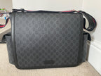 Black GG Monogram Canvas Changing Bag