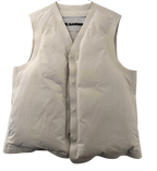 Jil Sander Cream Pffer Gilet
