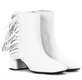 Prada Fringed Leather Ankle Boots