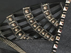 Alberta Ferretti Grey Embellished Silk Dress