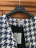 Marella Jacquard Houndstooth Coat