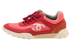 Chanel Red Lowtop Sneakers