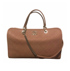Chanel Antique Rose Quilted Caviar Leather Boston Bag