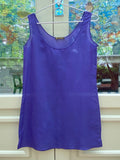 Purple Silk Blend Sleeveless Top