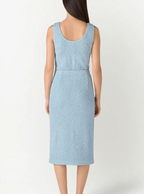 St. John Tweed Scoop Neck Dress