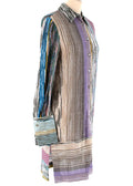 Missoni metallic knit button down shirt dress