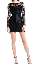 Black Lace Bodycon Mini Dress