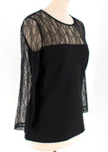 Bespoke Black Lace Panelled Top