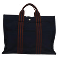 Hermès Blue Canvas Tote Bag