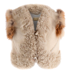 Dolce and Gabbana Fox Fur and Shearling Gilet