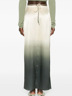 Nanushka  Ombré Satin Maxi Skirt