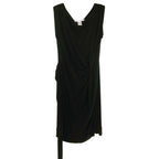 Diane Von Furstenberg Black Classic Draped Dress