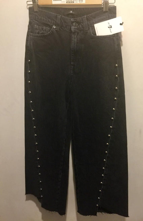 7 For All Mankind Black Marnie Outsider Jeans