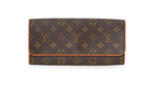 Monogram Canvas Pochette Twin GM Clutch w/ Strap