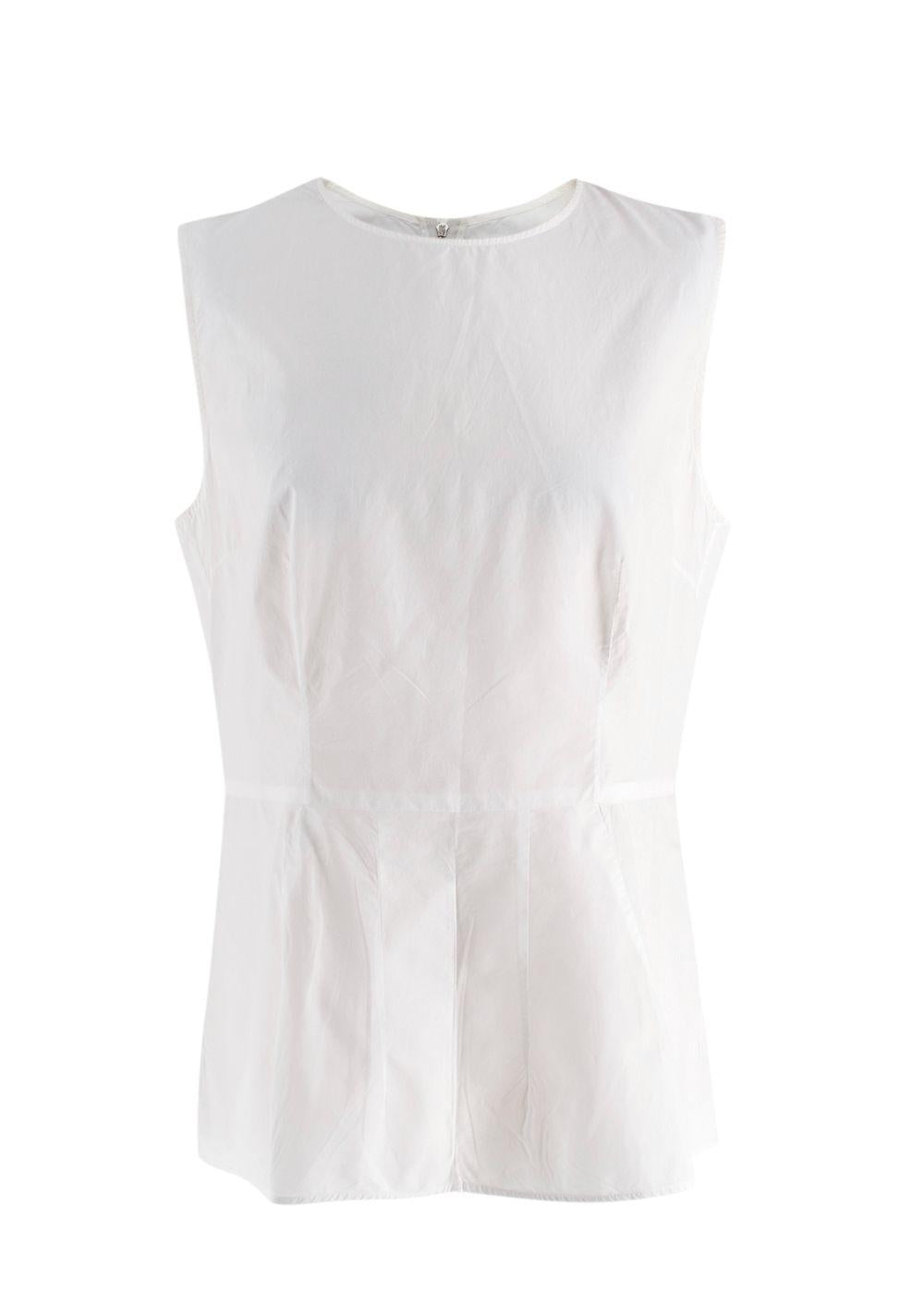 Marni White Sleeveless Blouse