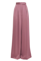 Alex Perry  Satin Crepe Wide-Leg Trousers