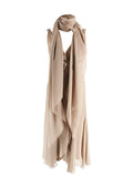 Alberta Ferretti Camel Silk Chiffon Draped Midi Dress