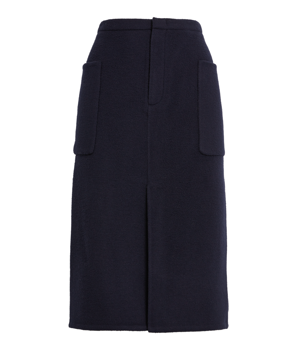 Vince Brushed Recycled Wool-Blend Pencil Skirt