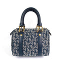Oblique Canvas Boston Bag
