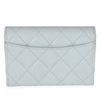 Chanel  Quilted Caviar Flap Card Holder