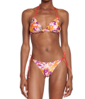 Violet Print Triangle Bikini