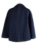 Marni Blue Boxy Jacket with Contrast Stitching