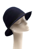Navy Felted Hat