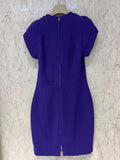 Purple Wool Mini Dress