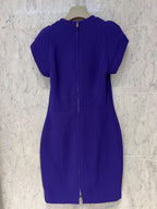 Purple Wool Mini Dress
