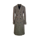 Weekend MaxMara Black & Beige Jacquard Coat