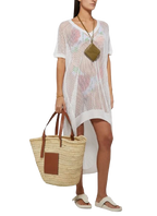 Loewe x Paulas Ibiza White Cotton Fishnet Dress
