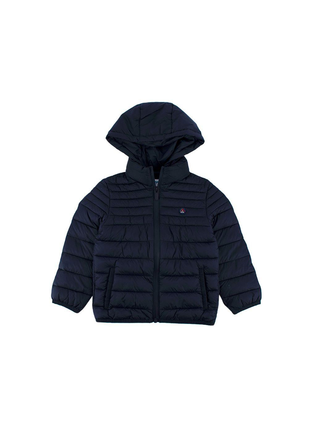 kids 4Y navy blue quilted puffer jacket
