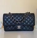 Chanel Medium Black Classic Caviar Double Flap Bag