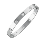 Cartier White Gold 10 Diamond Love Bangle