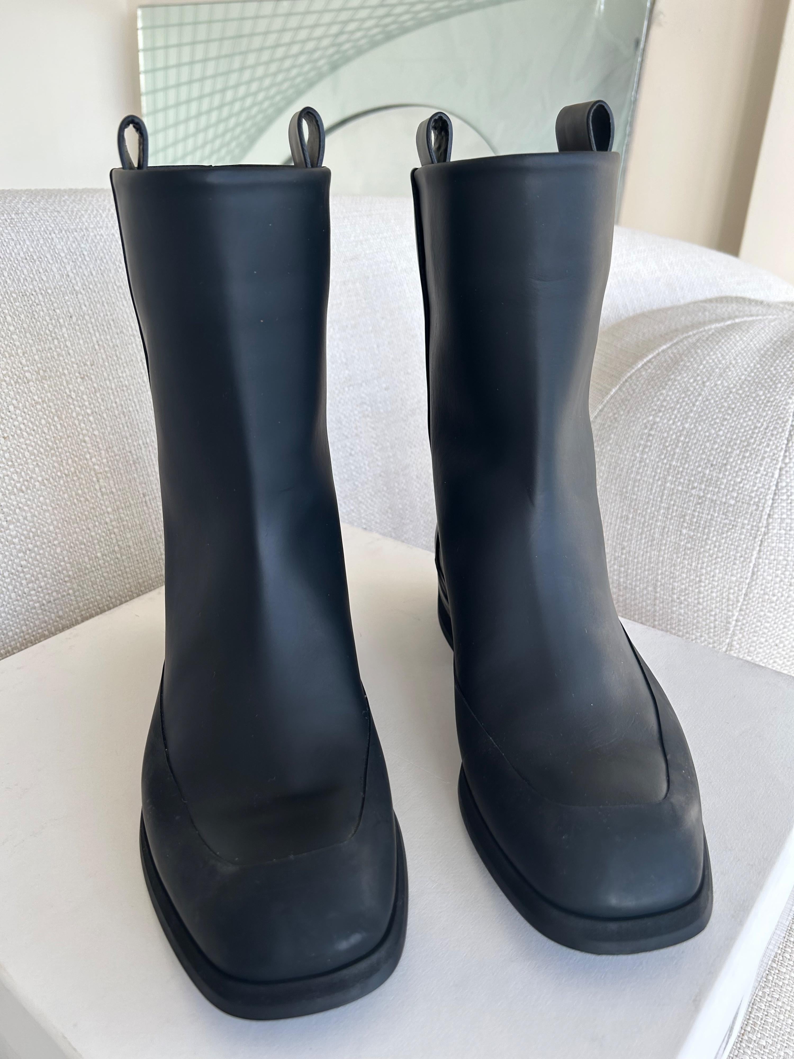 The Row Black Grunge Boots
