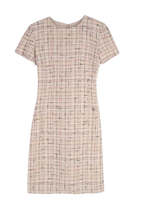 Chanel Baby Pink Tweed Mini Dress