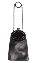 Valentino Studded leather bag charm pouch