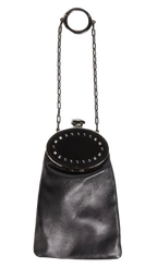 Valentino Studded leather bag charm pouch