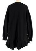 Givenchy Black Ruffled Crewneck Sweatshirt