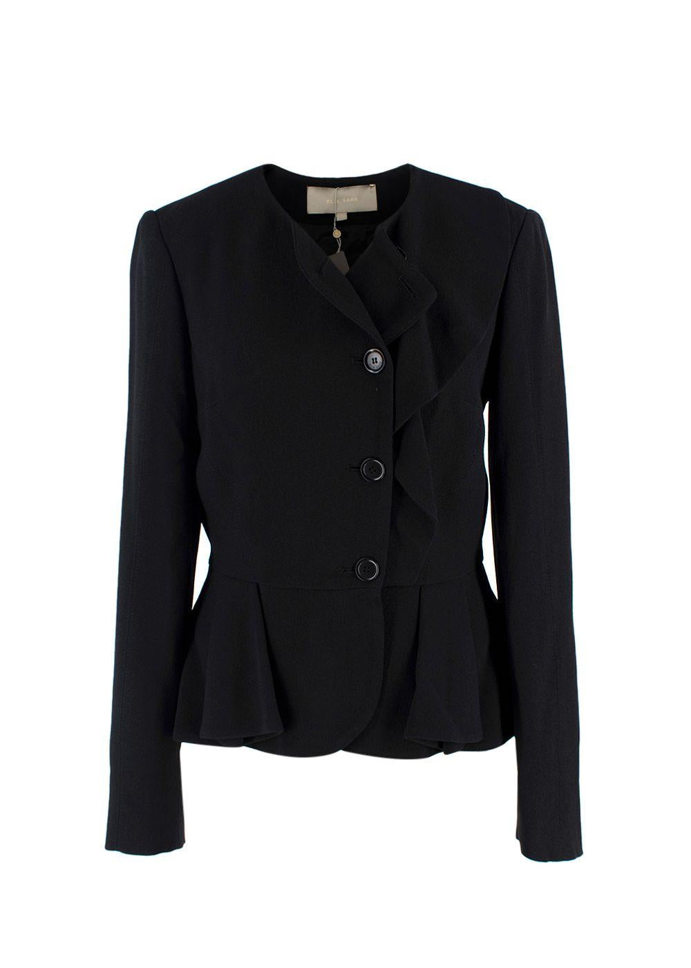 Elie Saab Black Peplum Jacket