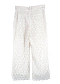 Zimmermann White Floral Crochet Trousers