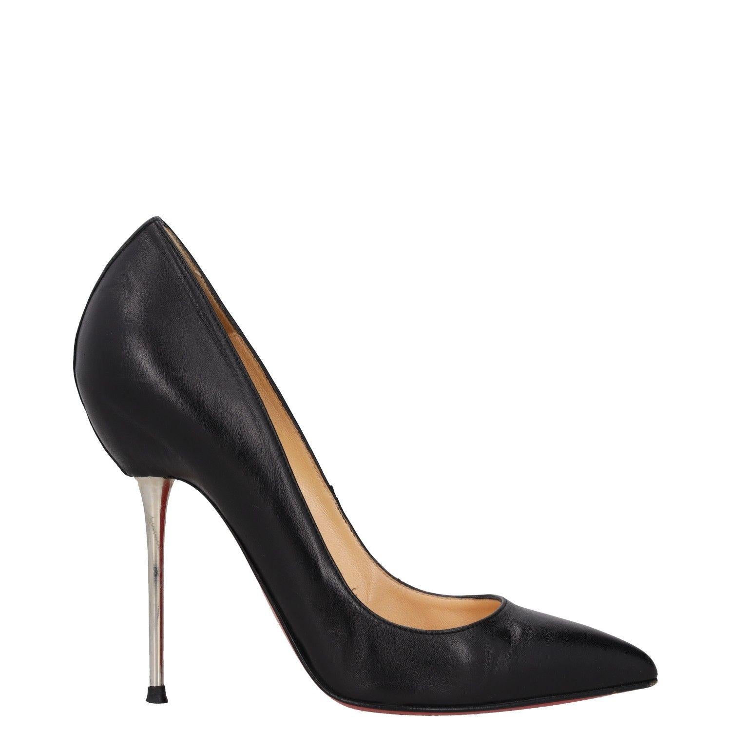 Christian Louboutin Black Leather Lipsinka Pumps