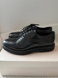 Prada Black Leather Brogues