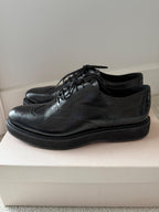 Prada Black Leather Brogues
