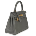 Hermès Kelly 28 Gris Meyer Clemence GHW