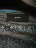 Alanui Blue Bandana Print Wool Cardigan
