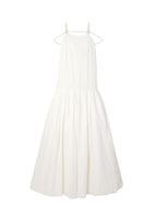 La Robe Amour Tie Detail Linen Jacquard Gown