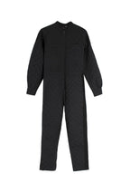 Dior Black Quilted Zip Front Jump Suit